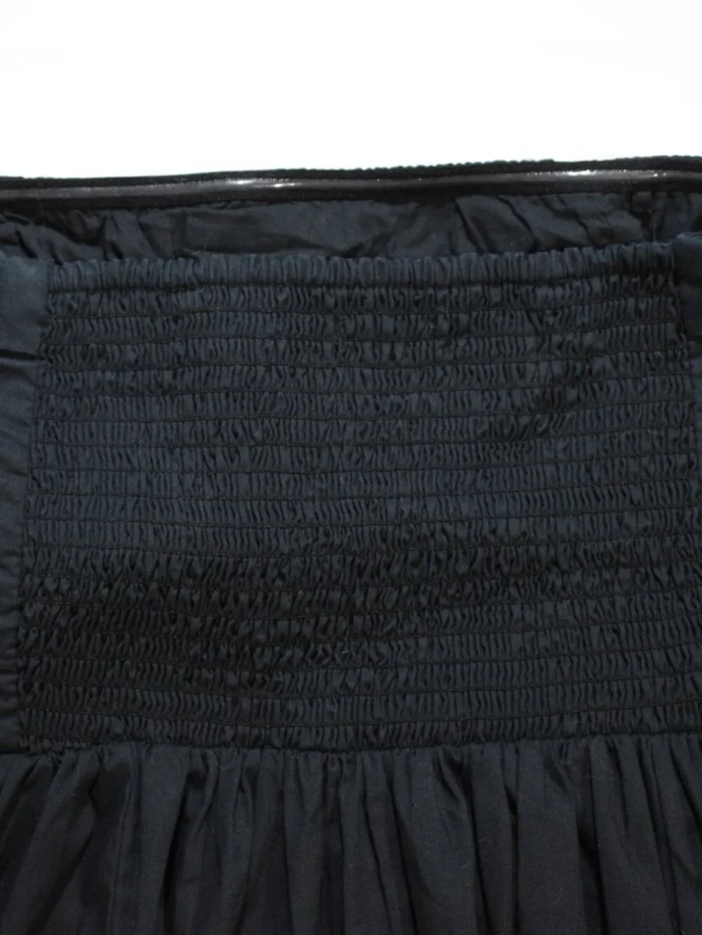 Abercrombie & Fitch Black Strapless Smocked Maxi Dress M Tall